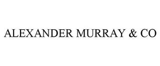 ALEXANDER MURRAY & CO trademark