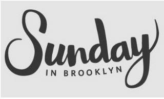 SUNDAY IN BROOKLYN trademark