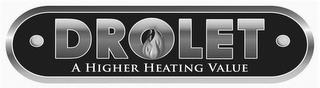 DROLET A HIGHER HEATING VALUE trademark