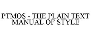 PTMOS - THE PLAIN TEXT MANUAL OF STYLE trademark