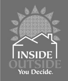 INSIDE OUTSIDE YOU DECIDE trademark