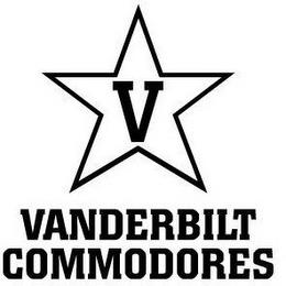 V VANDERBILT COMMODORES trademark