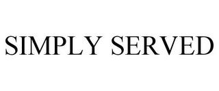 SIMPLY SERVED trademark