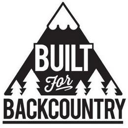 BUILT FOR BACKCOUNTRY trademark