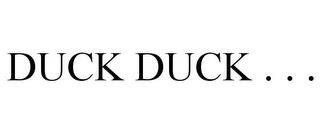 DUCK DUCK . . . trademark