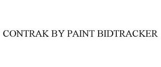 CONTRAK BY PAINT BIDTRACKER trademark