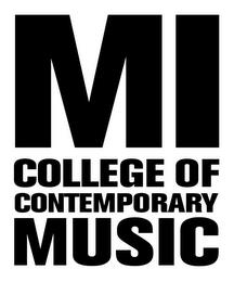 MI COLLEGE OF CONTEMPORARY MUSIC trademark