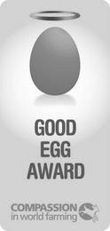 GOOD EGG AWARD COMPASSION IN WORLD FARMINGNG trademark