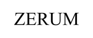 ZERUM trademark