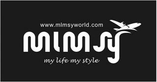 MLMSY MY LIFE MY STYLE WWW.MLMSYWORLD.COM trademark