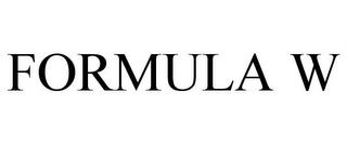 FORMULA W trademark