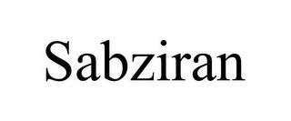 SABZIRAN trademark