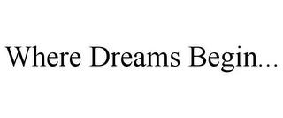 WHERE DREAMS BEGIN... trademark