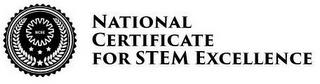 NCSE NATIONAL CERTIFICATE FOR STEM EXCELLENCELENCE trademark