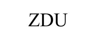 ZDU trademark