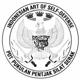 INDONESIAN ART OF SELF DEFENSE PDT PUKULAN PENTJAK SILAT SERAK trademark