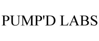 PUMP'D LABS trademark