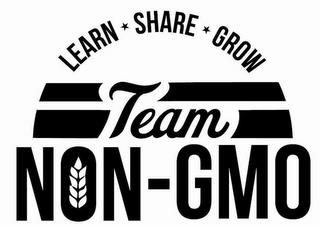 TEAM NON-GMO LEARN SHARE GROW trademark