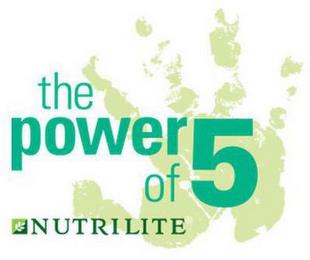 THE POWER OF 5 NUTRILITE trademark