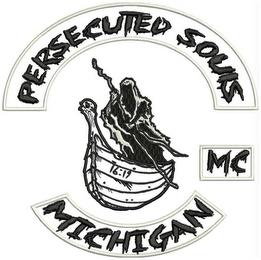 PERSECUTED SOULS MC MICHIGAN 16:19 trademark