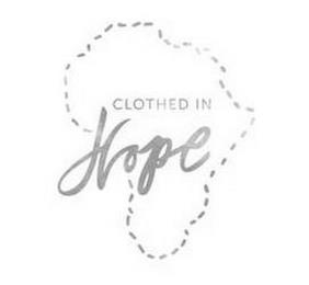 CLOTHED IN HOPE trademark