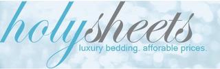 HOLYSHEETS  LUXURY BEDDING. AFFORDABLE PRICES. trademark