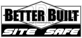 BBC BETTER BUILT A DIVISION OF DAWS MANUFACTURING CO., INC. SITE SAFE trademark