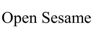 OPEN SESAME trademark