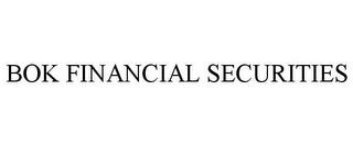 BOK FINANCIAL SECURITIES trademark