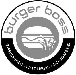 BURGER BOSS GRASSFED · NATURAL · GOODNESSS trademark