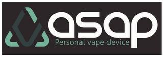 ASAP PERSONAL VAPE DEVICE trademark