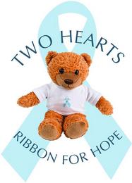 TWO HEARTS RIBBON FOR HOPE trademark