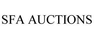 SFA AUCTIONS trademark