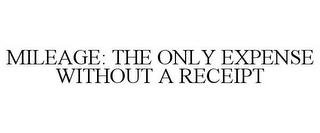 MILEAGE: THE ONLY EXPENSE WITHOUT A RECEIPT trademark