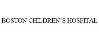 BOSTON CHILDREN'S HOSPITAL trademark