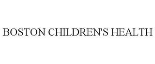 BOSTON CHILDREN'S HEALTH trademark