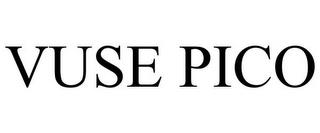 VUSE PICO trademark