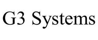 G3 SYSTEMS trademark