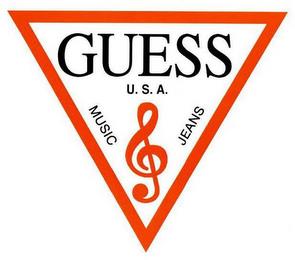 GUESS U.S.A. MUSIC JEANS trademark