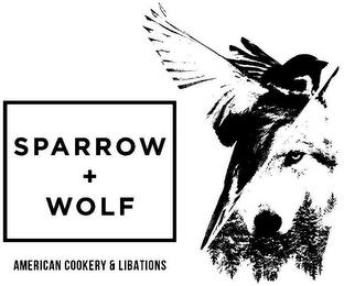 SPARROW + WOLF AMERICAN COOKERY & LIBATIONS trademark