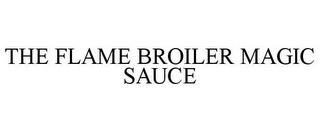 THE FLAME BROILER MAGIC SAUCE trademark