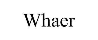 WHAER trademark