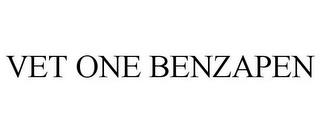 VET ONE BENZAPEN trademark