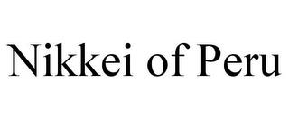 NIKKEI OF PERU trademark