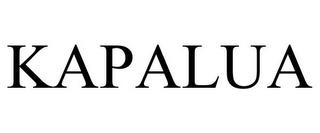 KAPALUA trademark