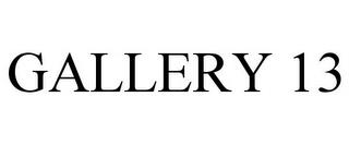 GALLERY 13 trademark