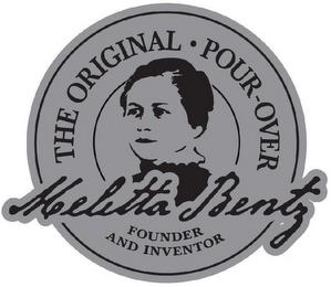 THE ORIGINAL POUR OVER · MELITTA BENTZ FOUNDER AND INVENTOR trademark