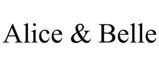 ALICE & BELLE trademark