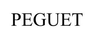 PEGUET trademark