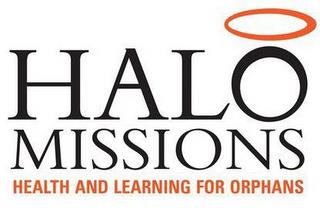 HALO MISSIONS HEALTH AND LEARNING FOR ORPHANS trademark